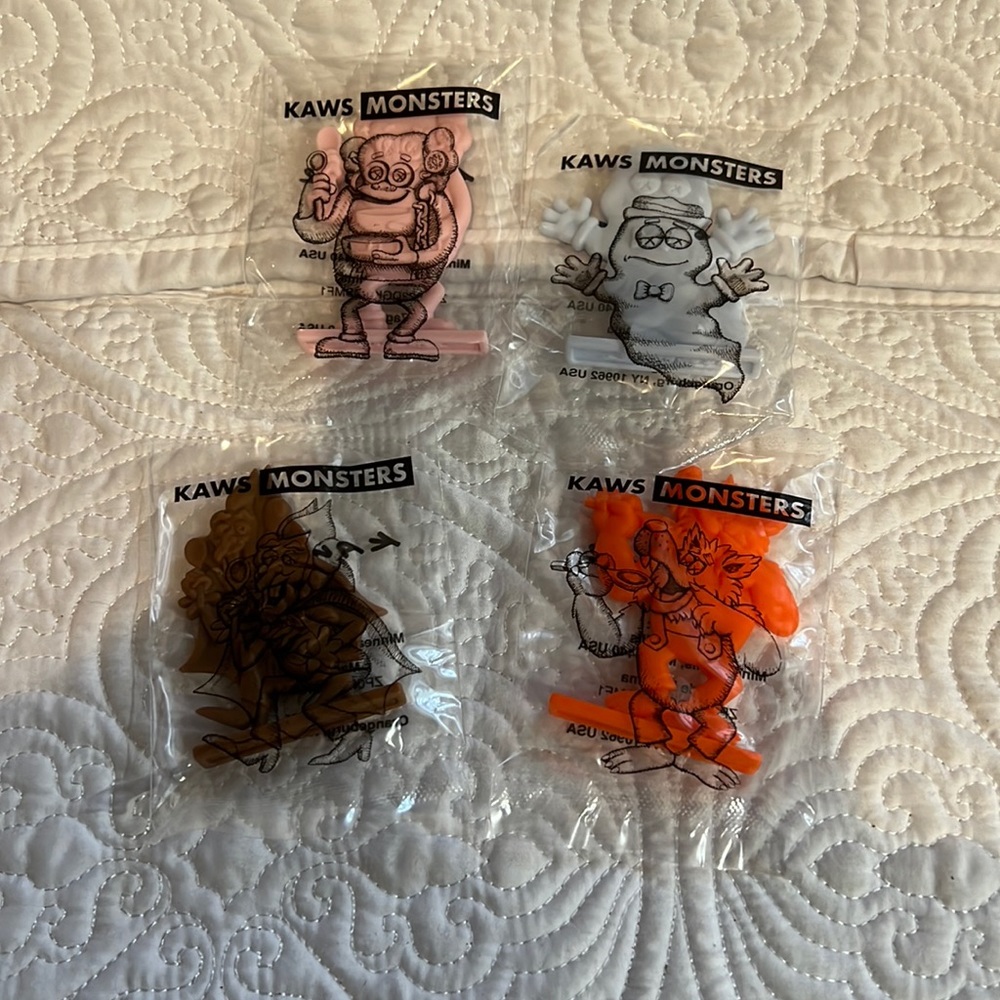Set of 4, KAWS‎ Monsters, new
